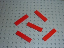 5 x LEGO tile Red 1 x 4 ref