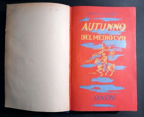 Huizinga autunno del medio - -,