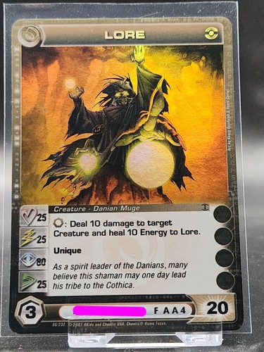 Chaotic card lore dawn of - chaotic,
