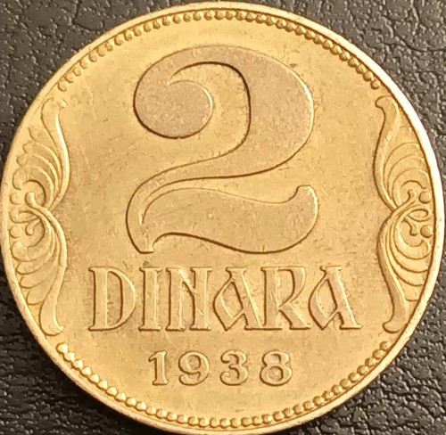Serbia moneta dinari 1938 - moneta,