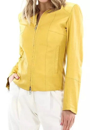 Giacca donna gialla fatta - , a