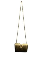 Borsa pochette da sera vintage RODO oro spazzolato tracolla nascosta