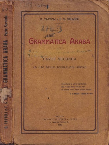 Grammatica araba parte - grammatica,