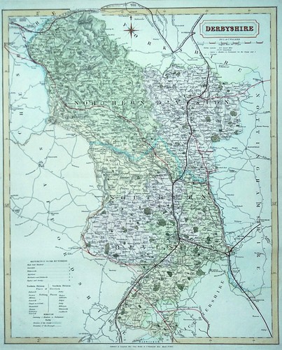 Mappa antica originale c1845
