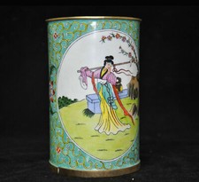 4.8'' Chinese bronze Cloisonne