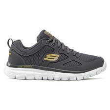 Scarpe Skechers da Uomo Agoura da Ginnastica Memory Foam Sportive Grigie Gialle