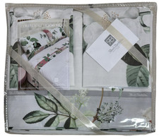 Completo Lenzuola Letto Matrimoniale Renato Balestra Orchidea Puro Cotone 100%