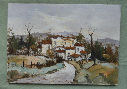 Quadro paesaggio olio - paesaggio,