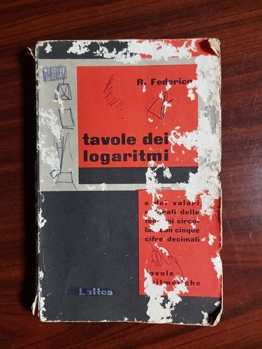 Tavole dei logaritmi r - tavole, "
