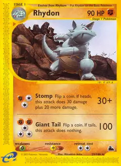 Rhydon 144 pokemon - -,