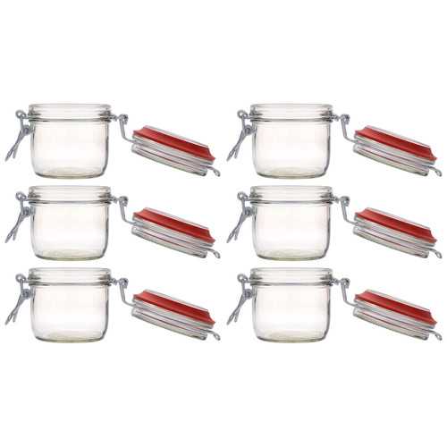255ml vetro staffa filo - 6x,