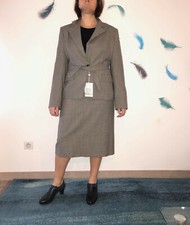 luxueux tailleur jupe laine