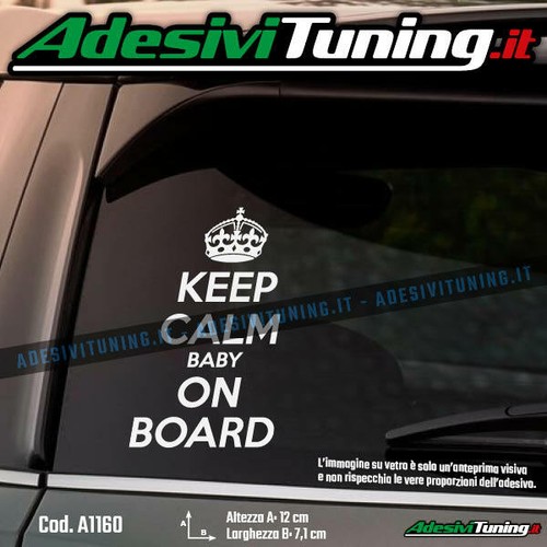 Adesivo keep calm - baby, on