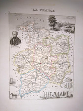 ANCIEN CARTE GEOGRAPHIQUE L