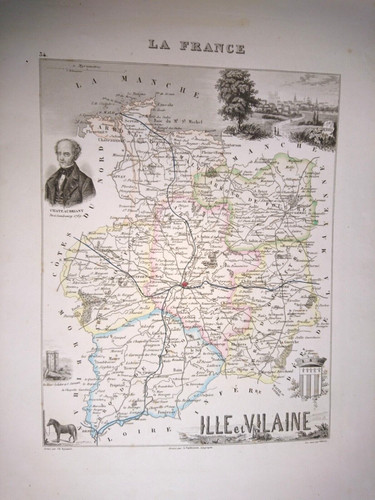 Ancien carte geographique - ancien,