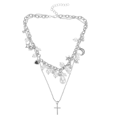 Collana girocollo perle - collana,