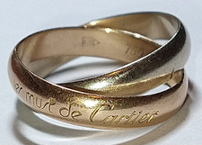 Solid 18k white and rose gold