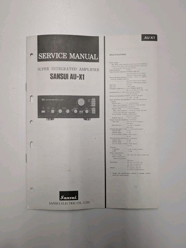 Sansui amplificatore - sansui, au-x1