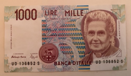 Banconota mille 1000 - mille, lire