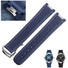 Cinturino orologio x Omega AT150 Seamaster 300 AQUA TERRA silicone 18 19mm 20mm