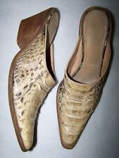 SCARPE  SABOT  100% PYTHON SKIN  N 37 MADE IN ITALY