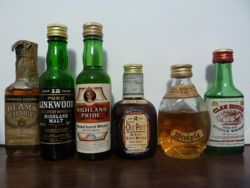 Whisky miniature bottiglie - miniature, 6