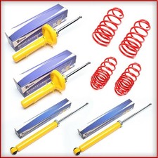 Kit Assetto Sportivo Ammortizzatori Molle VW Golf IV 1997-2007 2WD -40mm/40mm