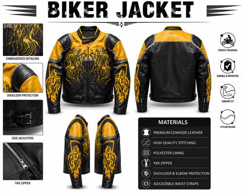 Giacca uomo pelle motociclista - uomo,