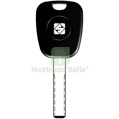 1pz chiave auto transponder - chiave,