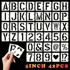 Stencil lettere alfabeto - stencil,