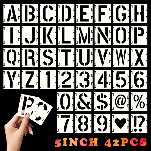 Stencil lettere alfabeto - lettere,