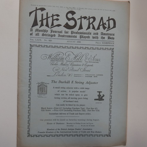 The strad august 1958 - strad,