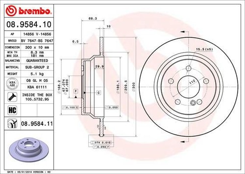 Coppia dischi freno brembo - coppia,