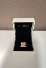 Anello Pandora con cuore a spirale rosa in Pandora Rose Nuovo Misura 6 