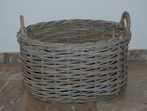 Cesto portalegna giunco con