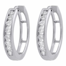 Orecchini Cerniera Oro Bianco