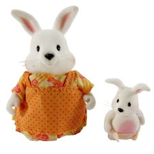Li'l Woodzeez Hoppingoods Rabbit Mother Amelia & Child Theo Replacement Figures
