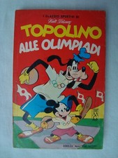 classici walt disney 1° serie n°16 "topolino alle olimpiadi" ed.mondadori 1964