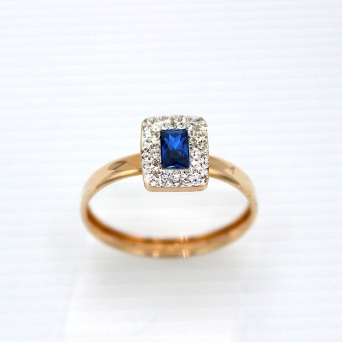 Anello solitario rettangolare - anello,