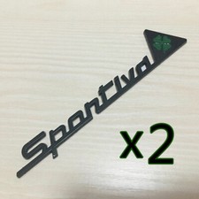 Coppia 2 Scritta Sportiva Alfa