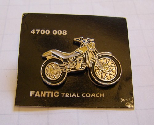 Pin moto fantic trial coach - pin,