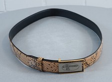 elegante cintura in pelle di