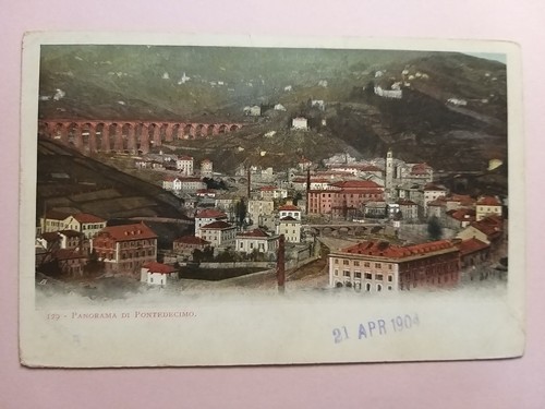 Pontedecimo veduta - pontedecimo, (genova).