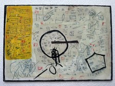 disegno e quadro basquiat su