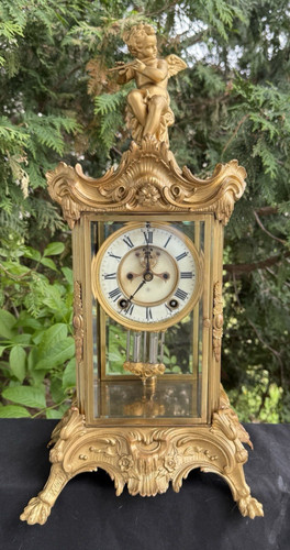 Antico orologio mantello - antico,