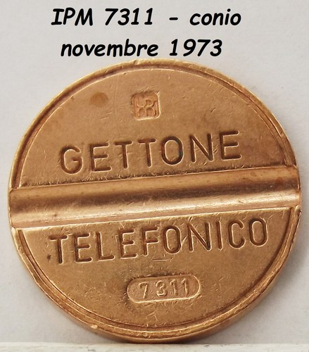 1973 gettone telefonico ipm - gettone,