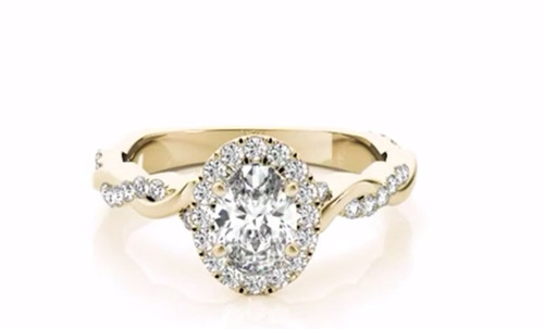 14k gelbgold verlobungsring - 14k,