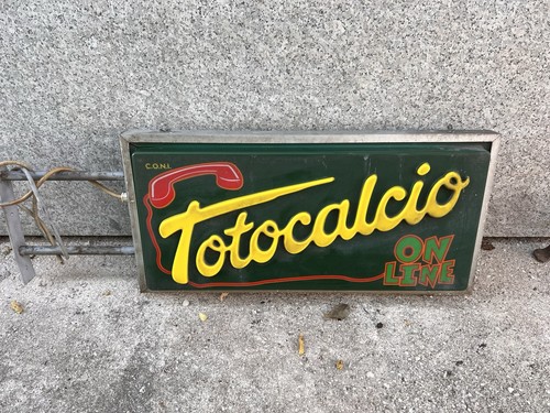 Insegna totocalcio bifacciale - insegna,