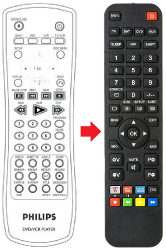 Telecomando adatto per philips - per,