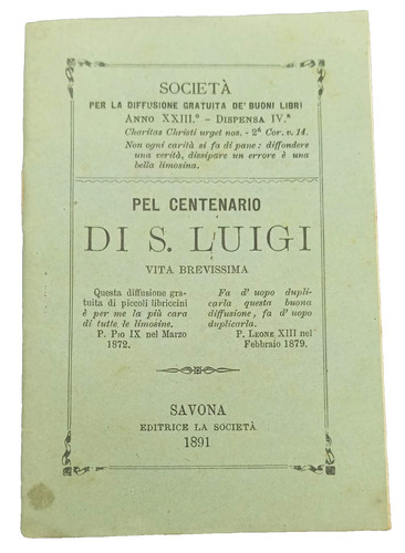 Savona 1891 libretto - savona,